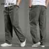 Pants Overalls Cargo Pants Men Spring Autumn Casual Multi Pockets Trousers Streetwear Army Straight Slacks Men Pants jeans 6XL