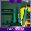 성인 장난감 Zalo Bess 2.0 g- 스팟 진동기 소프트 실리콘 음핵 자극 USB 이중 모터 레트로 마사지 성인 성 장난감 230519