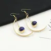 Charme Lats Koreaanse Fashion Drop Oorbellen Trend Halfronde Blauwe Kraal Legering Oorbellen Voor Vrouwen 2020 Sieraden Geschenken Oorbellen AA230518