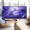 Wallets Personalized Dolphin Design Long Wallet Birthday Gift Fashion Clutch Custom DIY Tote Bag Ladies PU Leather Wristband