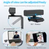 Webcams Ashu H701 Webcam 1080p Webcam Cover Auto Focus Web Camera With Microphone Web Camera For Computer Video Calling 230518