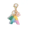 Klaki kreatywny angielski list Rainbow Key Key Green Tassel Love Dekoracja moda urok breaching dar