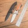 NY LM337 FLIPPER FOLD KIVE 440C Drop Point Blade Outdoor Camping Vandring Survival Fick Folding Knives With Retail Box