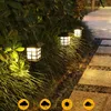 1pc Outdoor Solar Powered Lamp Garden Light Lantern Waterproof Landscape Lighting For Pathway Patio Yard Lawn Decoration