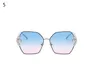 Sonnenbrillengestell Luxus Damen Pearl Square Fashion Shades UV400 Vintage Brille