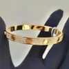 Charmarmband för kvinnor Män älskar Bangle Silver Rose Gold Titanium Steel Fashion Designer Smycken Skruvmejsel Diamond Armel292o