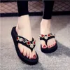 Slippers Rhinestone Women Beach Flip Flops Soft Eva Ladies Outdoor Slippers Sexy High Heel Summer Shoes Woman Fashion Slides J230519