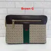 PochetteDesigner Clutch Bag Purse for Women Crossbody Messenger Bag Medium size Brown With Red And Green With Strap