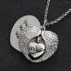 Pendant Necklaces Angel Wing Hold Heart Cremation Urn Necklace Dad Keepsake Memroial Jewelry