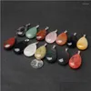 Pendant Necklaces 15X26X8Mm 20Pcs/Lot Drop Shape Opalite Jaspers Sandstone Quartz Tiger Eye Pendants For Necklace Jewelry Making Deli Dhwj3