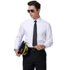 Men's Dress Shirts Spring Summer Grey/White/Blue Long Short Sleeve Business Casual Shirt Men's High Quality Slim Professional Formal