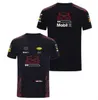 Herr t-shirts f1 racing kortärmad t-shirt sommarlag rund nacktröja samma sed