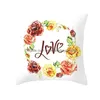 Pillow Case Happy Valentines Cases Lover Throw Peach Skin Valentine Day Home Decoration Er Drop Delivery Garden Textiles Bedding Supp Dhaed