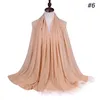 Ethnic Clothing 2023 Feather Bottom Hijab Summer Chiffon Headscarves Muslim Fashion Long Shawl Scarf For Women Veil Headwrap Islam