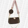 Borse stile moda a tracolla con catena dorata e tracolla multi pochette per borsette da donna