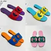 Slipare Nya sommarhus tofflor för kvinnor inomhus och utomhusdesigner flip flops läder glider lägenheter skum sandaler stil storlek 12 j0520