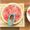 Frukt grönsaksverktyg vattenmelon skär rostfritt stål söt design glass popsicle skivning gadget droppleverans hem trädgård ki dhbra