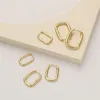 Hoop Earrings 12/14/16mm Fashion Smooth Gold Color Love Heart Simple Cute Circle Piercing Earring Buckle Statement Jewelry