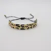 Chegada de fita Leopard miyuki bracelete luxuosa feminina de luxo Ajusta as mulheres aceitam o serviço personalizado