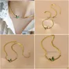 Hanger kettingen vintage ketting voor vrouwen vlinder hangers choker Koreaanse mode -artikelen met drop levering sieraden dhiy8