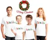 Tenues assorties pour la famille 1 pièce Believe in Merry Christmas Chemise familiale T-shirt de Noël familial Maman et moi T-shirt Vêtements de Noël assortis pour la famille G220519