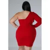 Robes grande taille Perl Sexy automne fête anniversaire robes de soirée une robe à manches longues grande taille femmes vêtements fermeture éclair tenue conception arrivée 230519