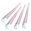 Led Grow Grow Grow Grow Light Dual-End Converescent Tube 교체 Bi-Pin G13 BAS 4ft Double Row Plant Bulb Lights Plants Full Spectrum Crestech