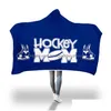 Blankets Hockey Mom Hooded Blanket Winter Christmas Sofa Living Room Quilt Kids Drop Delivery Home Garden Textiles Dhh7P