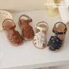 Sandalias para niños, sandalias para niñas, zapatos planos, verano, bebés, niños, sandalias de playa huecas, moda, Color sólido, zapatillas para niñas pequeñas, 2023 AA230518