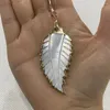 Charms Natural Shell Pendant Leaves Loose Beads Cute Simple Shiny DIY Necklace Bracelet Earrings Gift Party Accessories Bulk Items