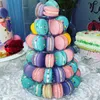 Strumenti per torte 4610 livelli Espositore per torre macaron Supporto per cremagliera per dessert di nozze Cupcake Decorazione per feste di compleanno 230518