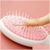 Autre décor à la maison Airbag Mas Peignes 3 Pcs / Set Épingles En Nylon Masse Paddle Brosse Coussin Peigne À Cheveux Pour Droite Bouclée Ondulée Sec Humide Goutte Deli Dhtgu