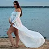 Abiti premaman SlitFront Incinta per la gravidanza Abiti Maxi Abito Donna Sexy Po Shoot Pography Puntelli Abbigliamento 230519