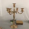 60 cm / 100 cm) grand candélabre en métal doré 5 bras bougeoir pour décoration de mariage table de réception pièce maîtresse événement fête décor imake914