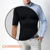 Waist Tummy Shaper CXZD Men Compression Seamless Slimming Vest Waist Trainer Tank Top Control Tummy Hide Man Chest Fat Shirt 230519