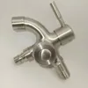 Bathroom Sink Faucets High Quality 1/2' DN15 Multi Purpose 1 In 2 Out Washing Machine Connector Bibcock Water Tap Fast On Faucet