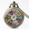 Pocket Watches Glass Case Watch Necklace Men Women Steampunk Chain Vintage Roman Numerals Quartz Fob Drop Delivery Dhbbd