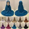 Ethnic Clothing 1 Piece Women Muslim Hijab Rhinestone Instant Shawls Islamic Big Head Scarves Wrap Arab Prayer Headwear Ramadan Headband