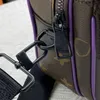 Högkvalitativ väska Mens Vintage Print axelväska Fashion Messenger Bag Mini Portable Crossbody Bag Temperament Card Bag #58489