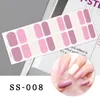 Nail Stickers Sanuxc Decoration Adhesive Wraps Full Cover For Art Easy Use Manicure Women Grils