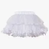 Capris Adult Pettiskirt Lolita Style Mesh Lace Satin Purple Sexy Skirt Petticoat Girl Micro Mini Skirts Underskirt with Bows Decoration