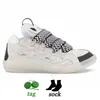 Lyxdesigner mesh skor män kvinnor laceup extraordinär präglad läder 2023 mode trottoarkant sneakers kalvskinn gummi nappa plattformsulen sko logotyp