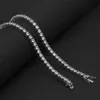 2023 Factory Prijs 925 Sterling Silver Hip Hop Jewelry Diamond Necklace Moissanite Tennis Chain Link