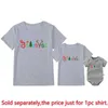 Family Outfits Interesting to believe that cotton parents daughters sons T-shirts baby jumpsuits family appearance Christmas clothing G220519