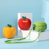 Omuz Çantaları Kız Hediye Apple Şeffaf Güzel Şeker Renk Yaz Yeni Bir Omuz Messenger Küçük Yaratıcı Şekil 230426