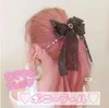 Neck Ties Lolita Cute Girl Handmade Barrettes Hair Accessories Japanese Style Sweet Brooch Big Bow Love Pendant Lace Head Clips for Women 230519