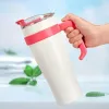 40oz Kahve Araç Kupası Tutlu Yalıtılmış Tumbler Paslanmaz Çelik Vakum Şişeler Taşınabilir Su Şişesi FY5732 0518