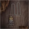 Collares pendientes Vintage Dervish Buddha Collar Hombre Mujer Personalidad Religiosa Amet Joyería Accesorios Drop Delivery Colgantes Dhcwo