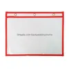 Erasers Dry Erase Pockets 5st/Pack återanvändbara radergummilar med 3 hål för skola eller arbetsleveranskontor Business Industrial DHCF8