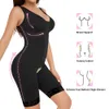 Damen-Shaper, Damen-Korsett, atmungsaktiv, zur Körperformung, Overall, Reißverschluss, offener Schritt, Taille, Gesäßheben, große Bodys 230519